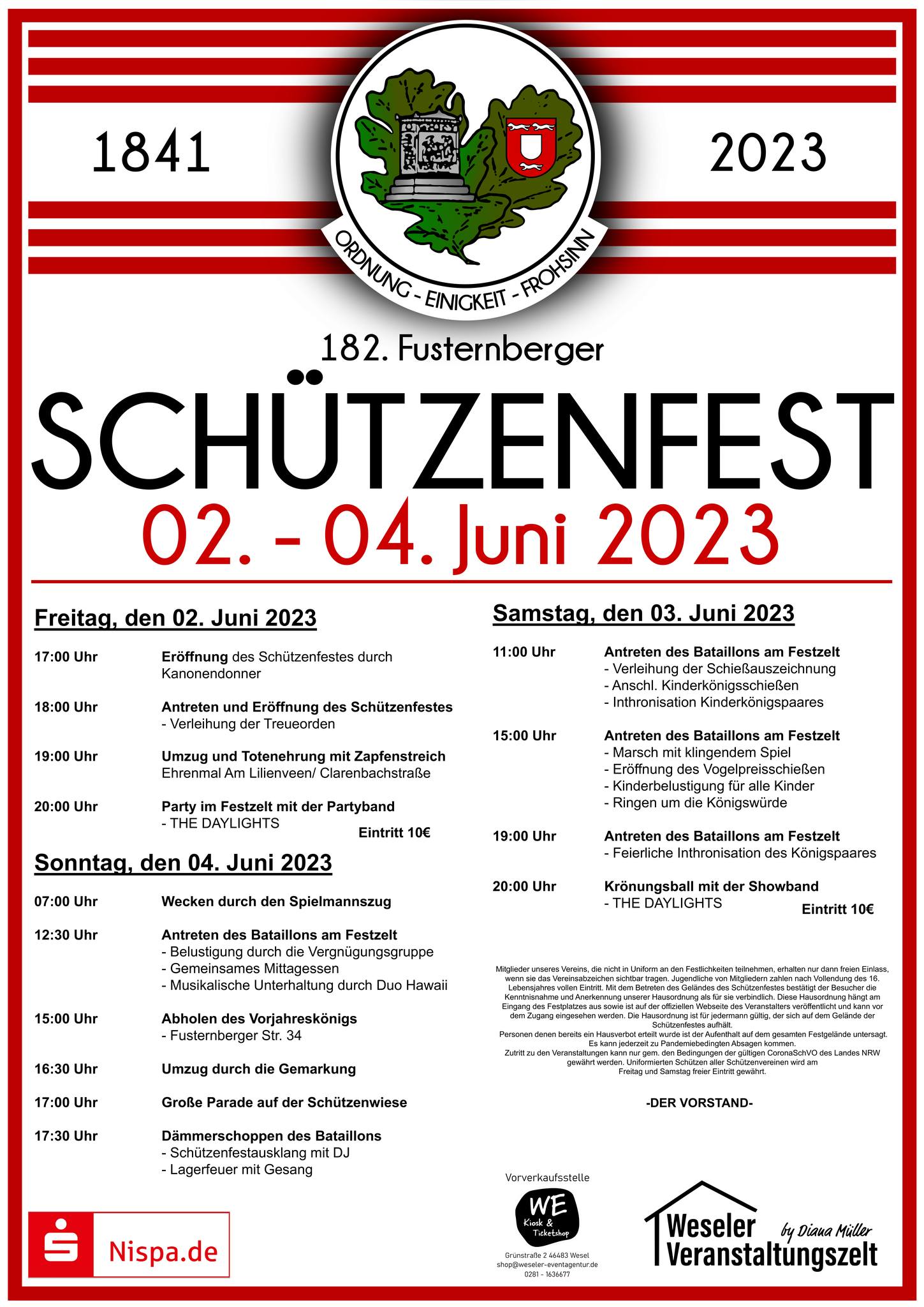 Schützenfest Fusternberg 2023
